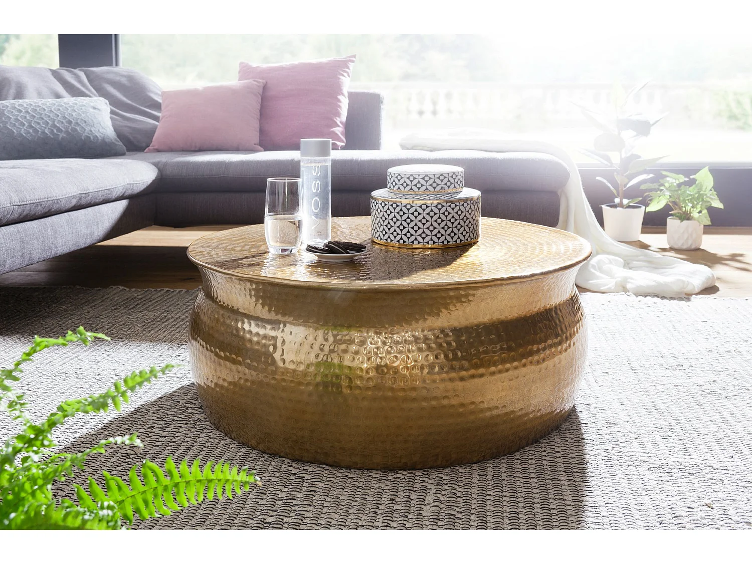 Mesa de centro refinada.