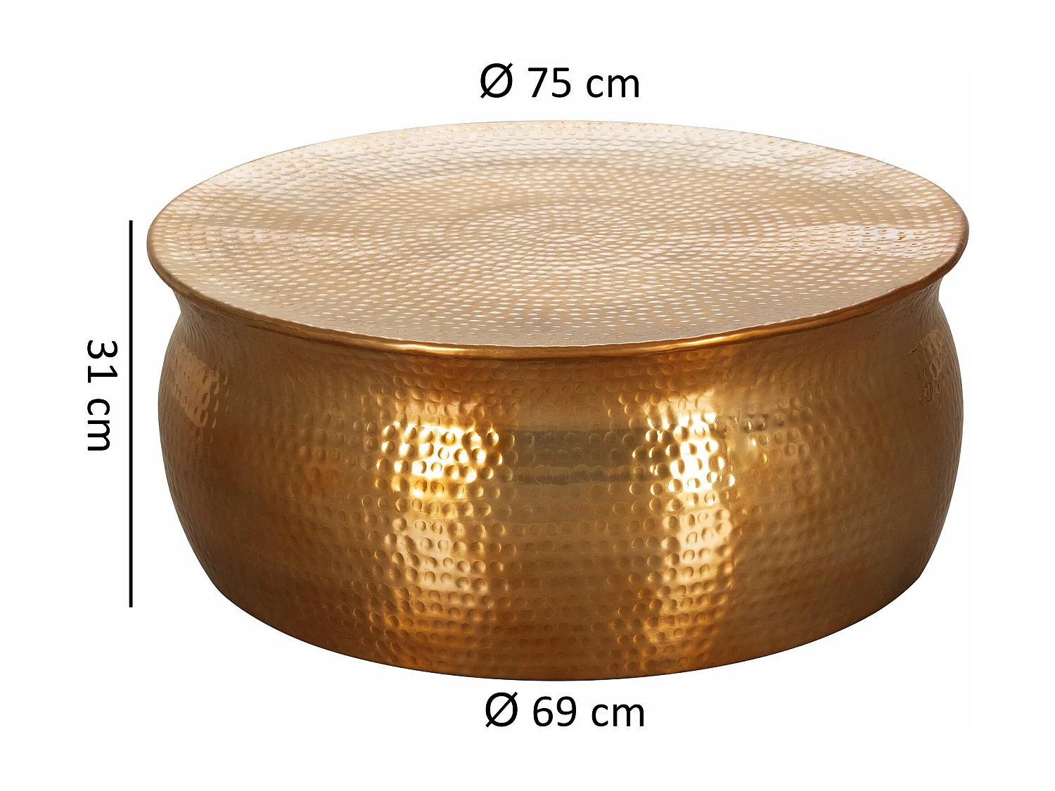 Mesa de centro refinada.