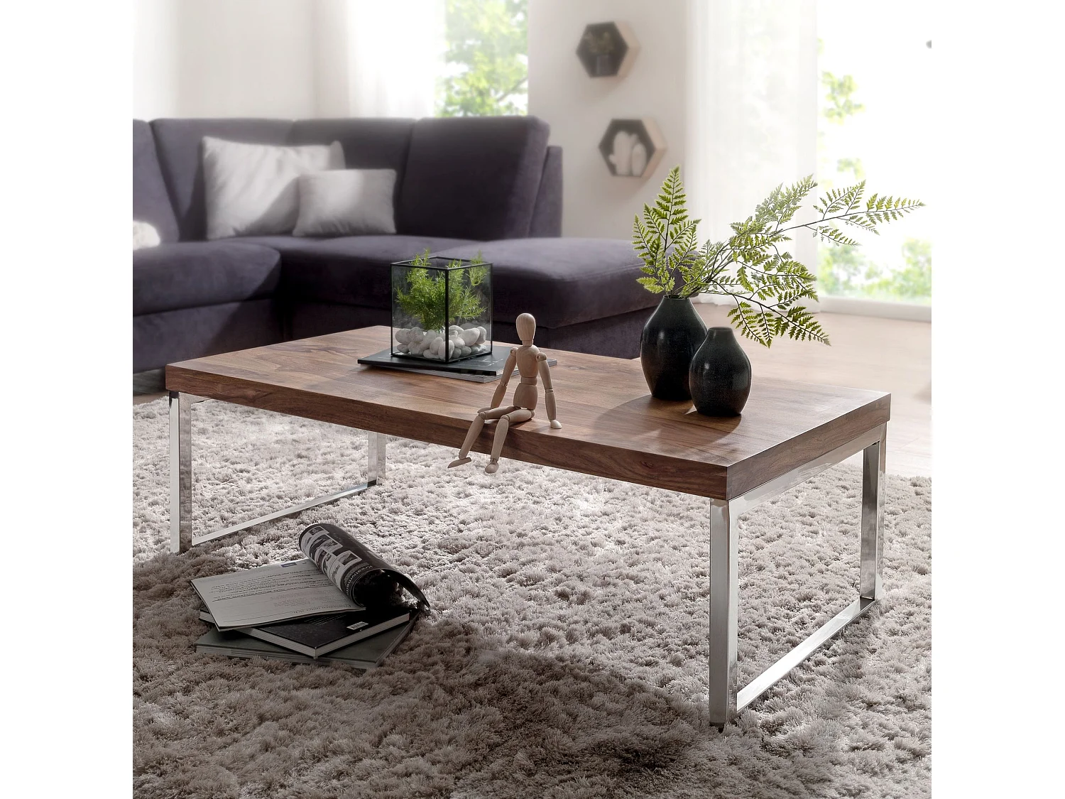 Gate39 - GUNA 120 x 60 Salontafel - Bruin