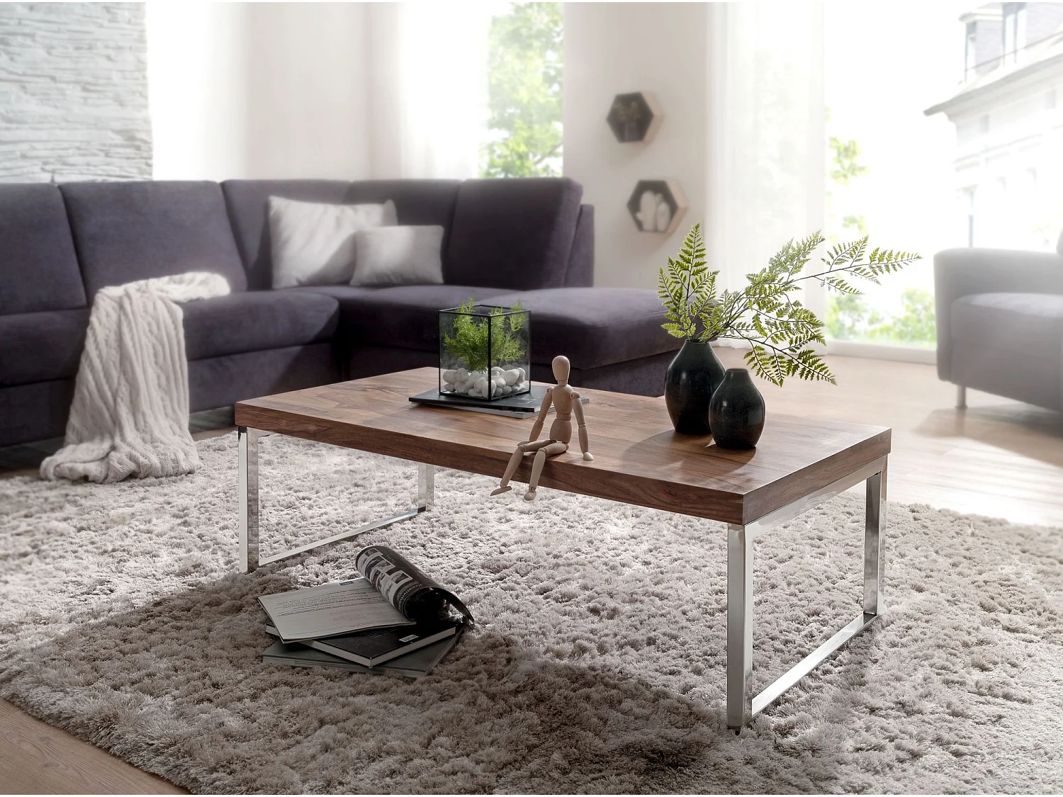 Gate39 - GUNA 120 x 60 Salontafel - Bruin