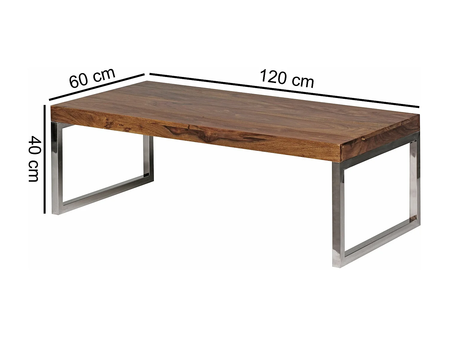 Gate39 - GUNA 120 x 60 Salontafel - Bruin