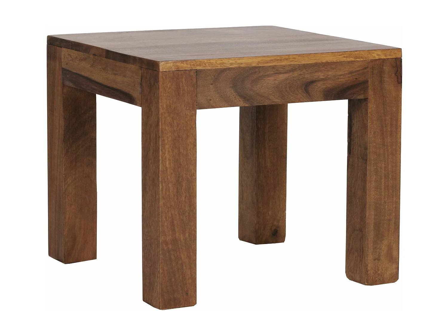 table basse en bois massif de sheesham 45 cm de large table de salon design brun foncé table