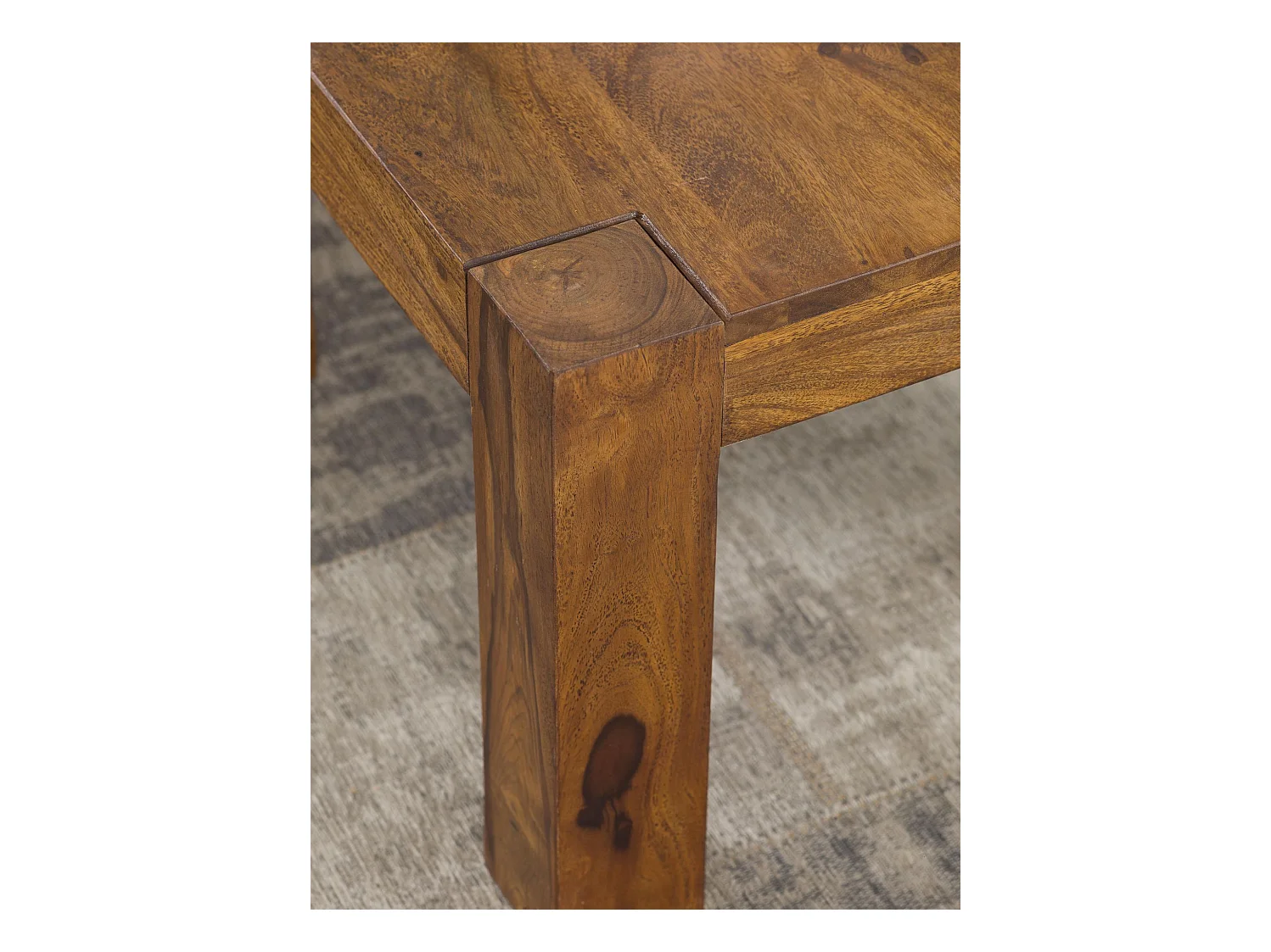 tavolino da caffè MUMBAI in legno massiccio sheesham 60 cm di larghezza tavolino da caffè design marrone scuro tavolino stile country