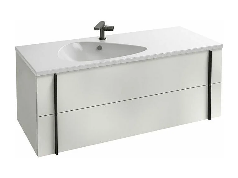Meuble de salle de bain 120 cm JACOB DELAFON Nouvelle Vague blanc brillant