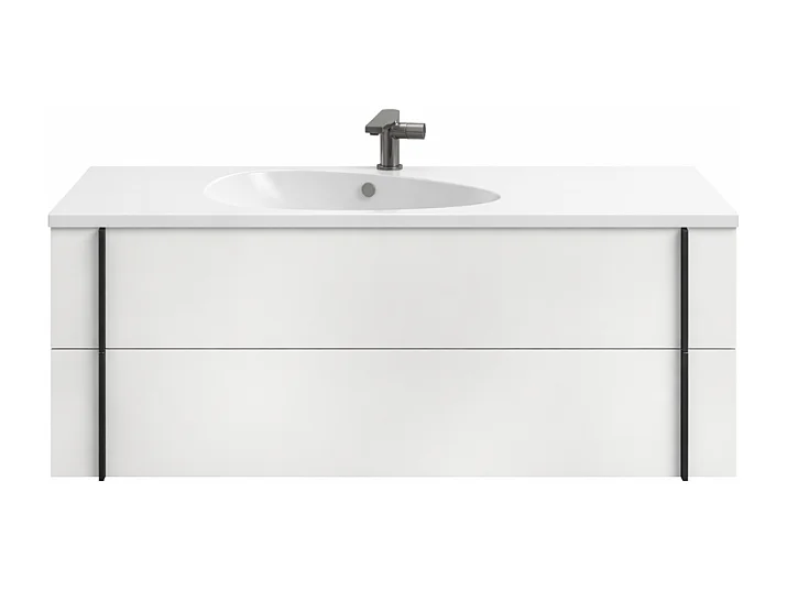 Meuble de salle de bain 120 cm JACOB DELAFON Nouvelle Vague blanc brillant