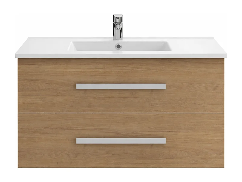 Meuble vasque 100 cm suspendu JACOB DELAFON Ola up chêne