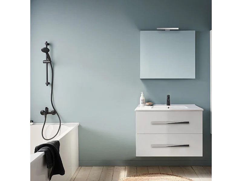 Meuble vasque 80 cm JACOB DELAFON Ola Up blanc