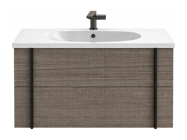 Meuble de salle de bain 80 cm JACOB DELAFON Nouvelle Vague chêne