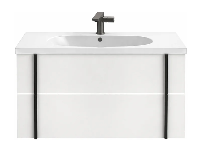 Meuble de salle de bain 80 cm JACOB DELAFON Nouvelle Vague blanc brillant