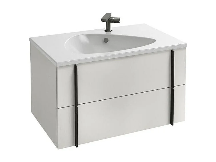 Meuble de salle de bain 80 cm JACOB DELAFON Nouvelle Vague blanc brillant