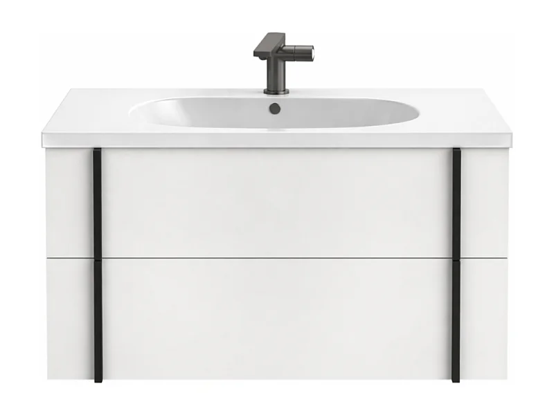 Meuble de salle de bain 80 cm JACOB DELAFON Nouvelle Vague blanc brillant