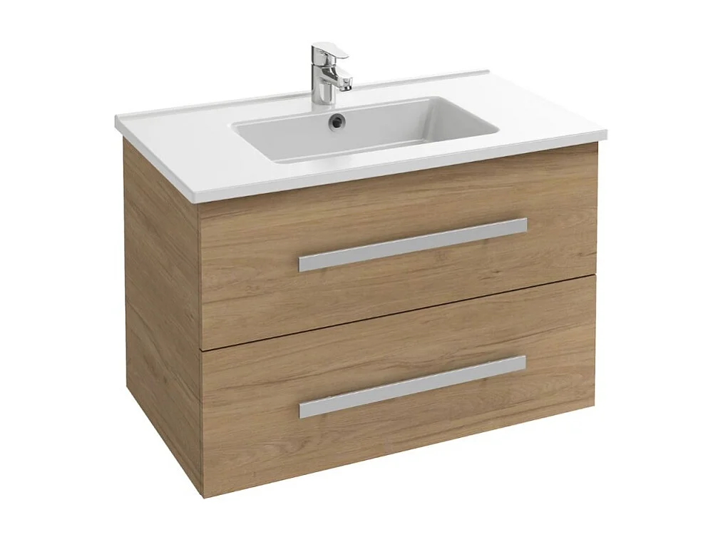 Meuble vasque 80 cm suspendu JACOB DELAFON Ola up chêne