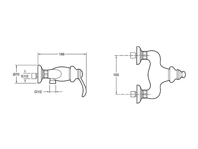 Mitigeur de douche mural JACOB DELAFON Fairfax + nettoyant