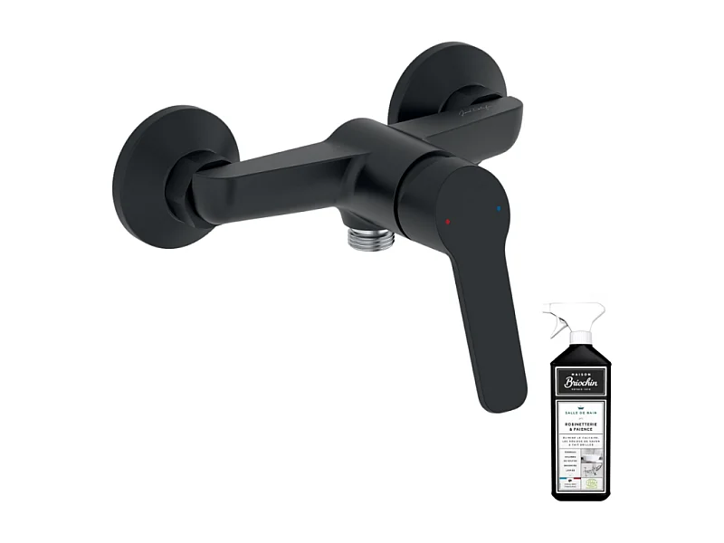 Mitigeur de douche JACOB DELAFON Aimé noir mat + nettoyant
