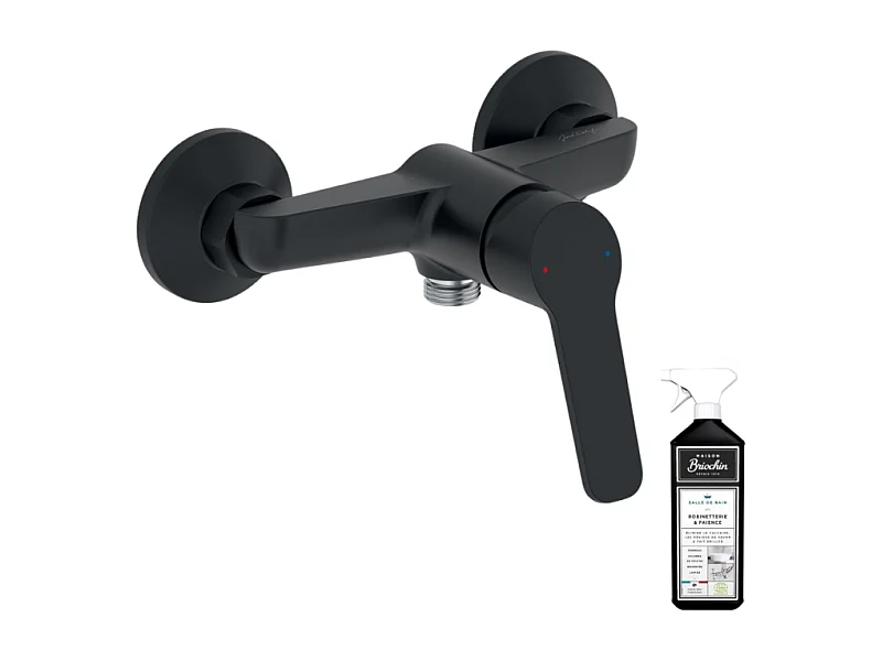 Mitigeur de douche JACOB DELAFON Aimé noir mat + nettoyant