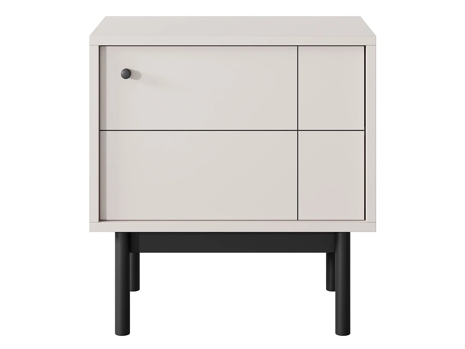 Table de chevet - 54 cm - grège- JAPANDIES