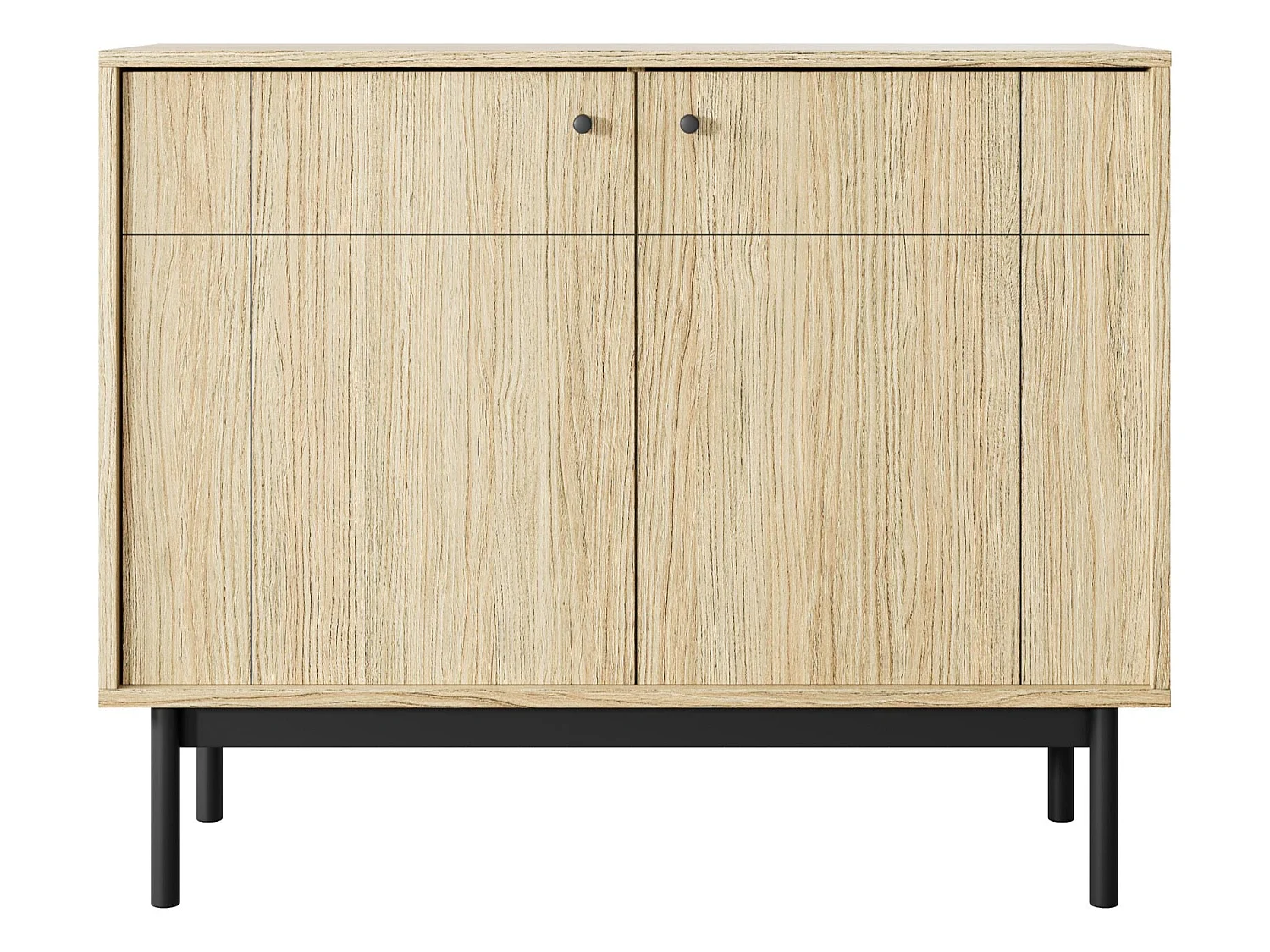 Sideboard 3-türig - Eichenholzoptik - 104 cm - JAPANDIES