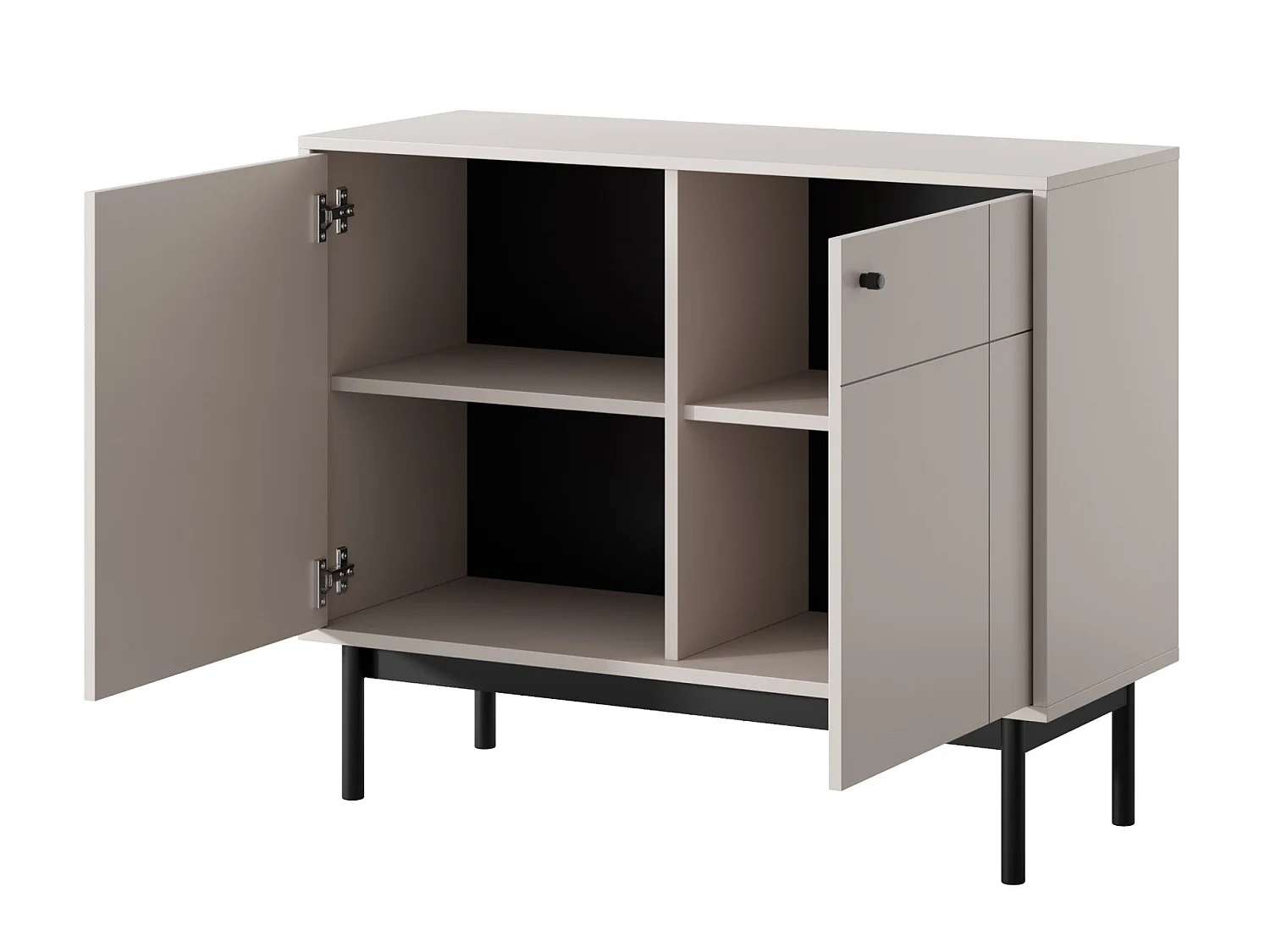 Buffet - 104 cm - 2 portes - grège - JAPANDIES