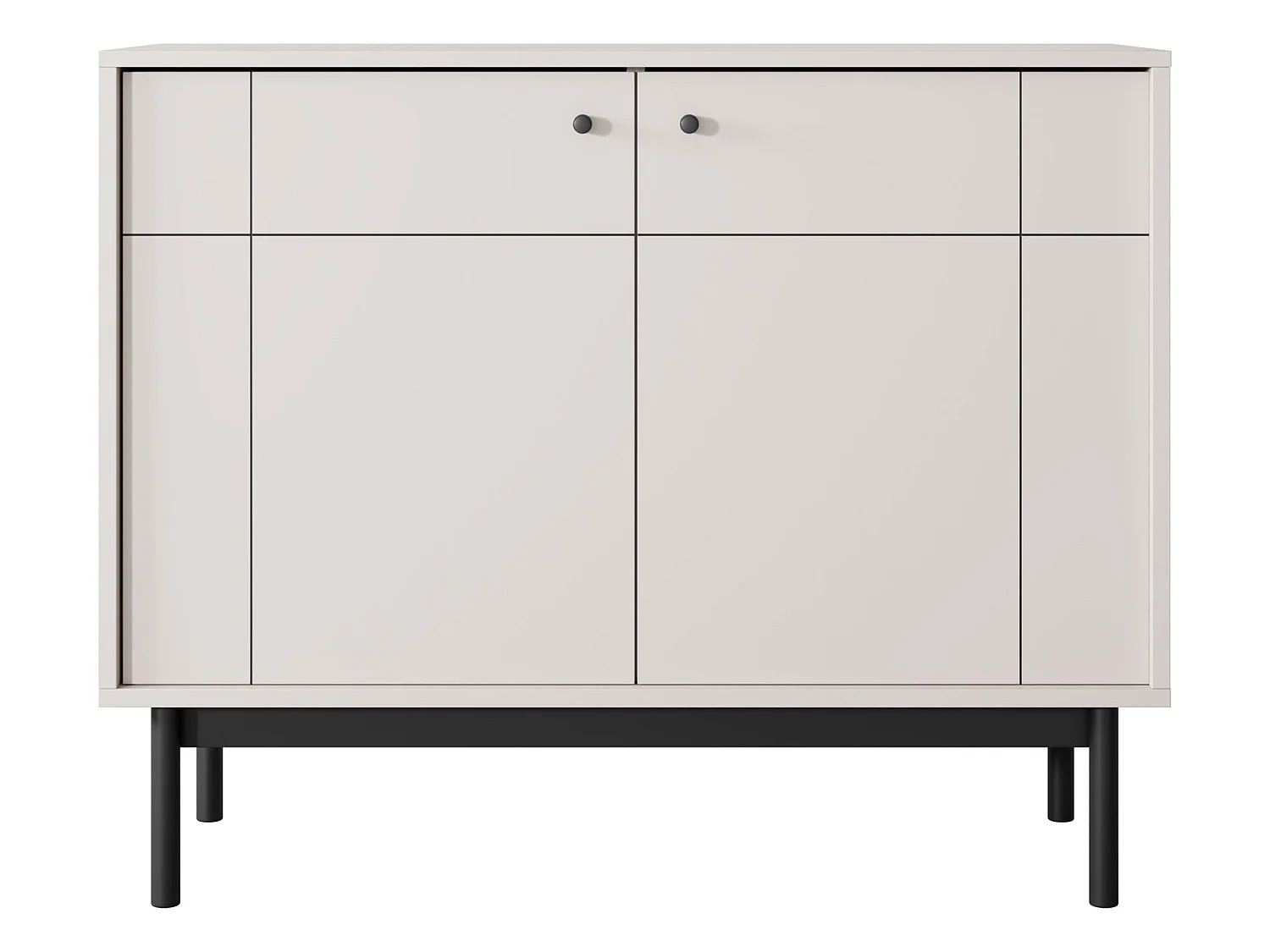 Buffet - 104 cm - 2 portes - grège - JAPANDIES