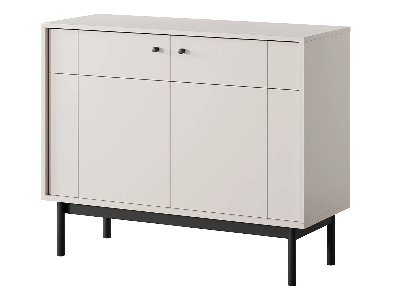 Buffet - 104 cm - 2 portes - grège - JAPANDIES