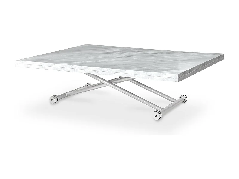 Table basse relevable Philadelphia XL Effet marbre