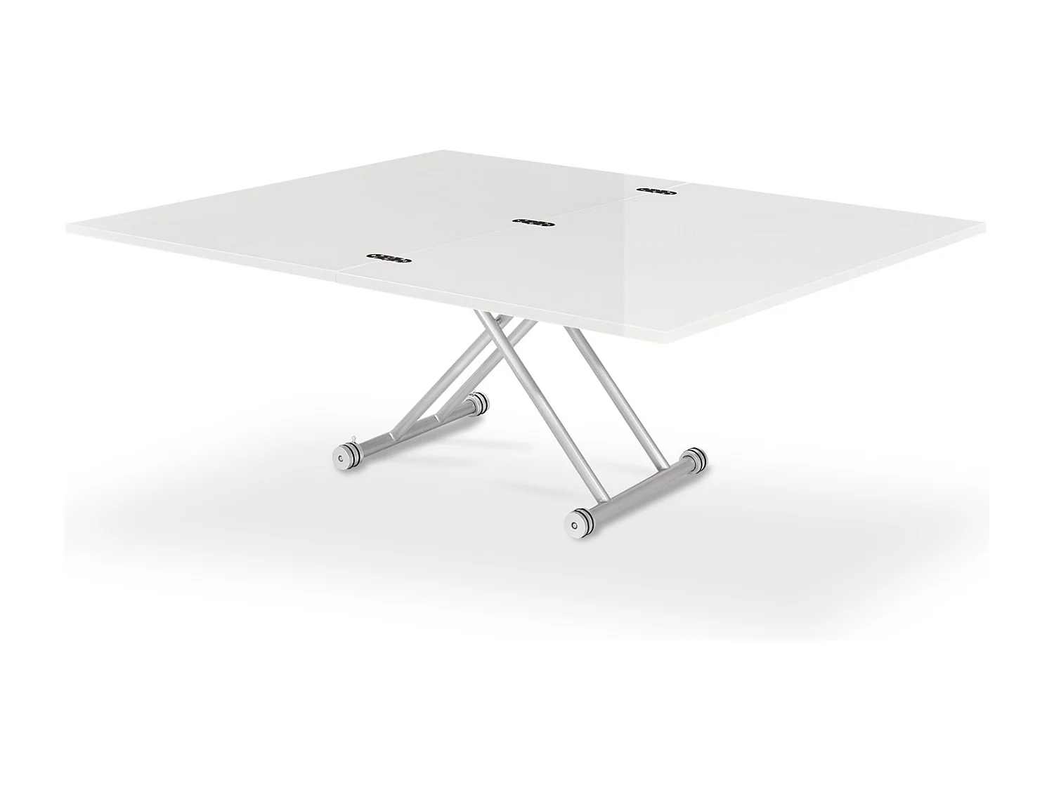Table basse relevable Philadelphia XL Blanc laqué