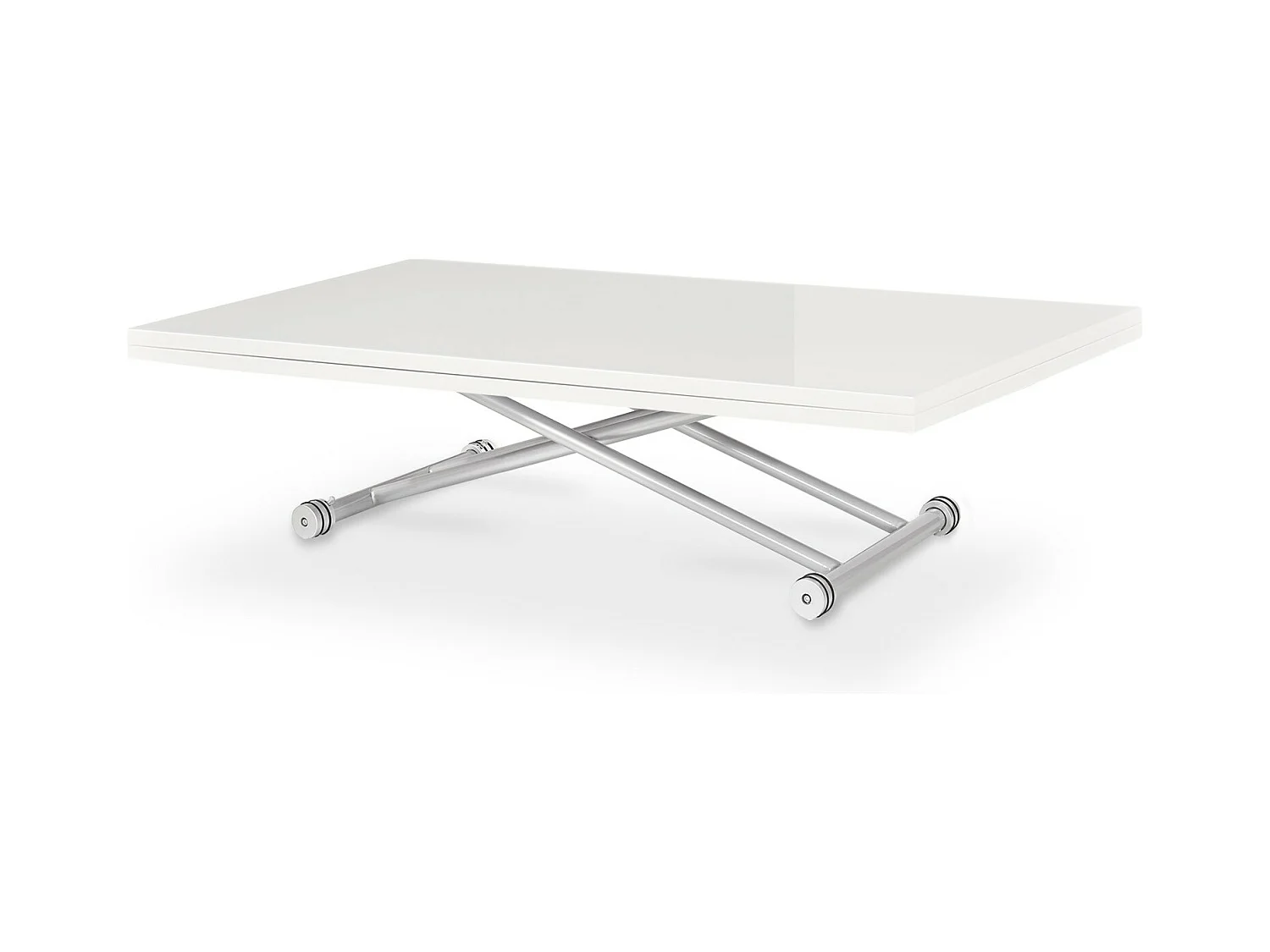 Table basse relevable Philadelphia XL Blanc laqué