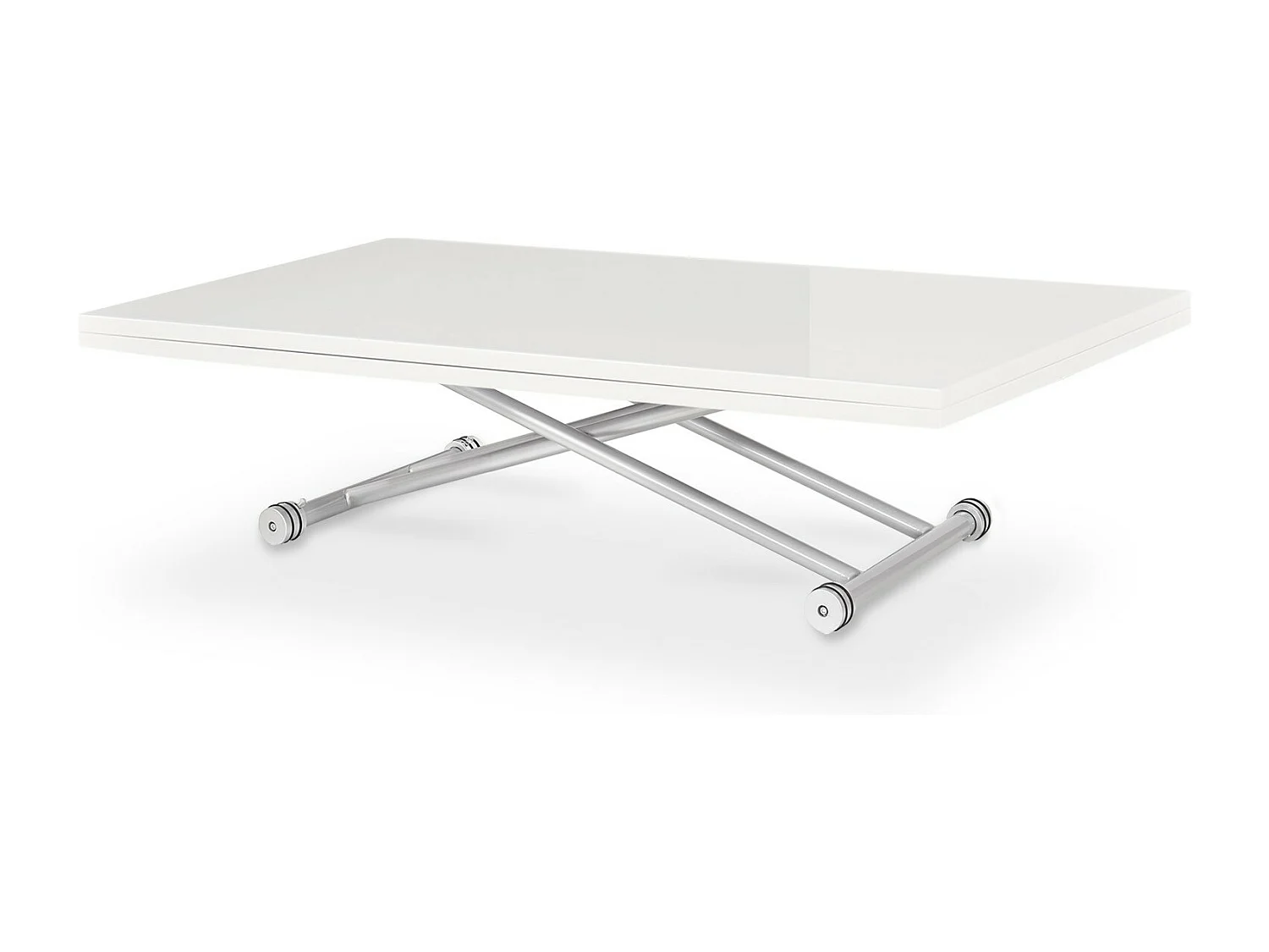 Table basse relevable Philadelphia XL Blanc laqué