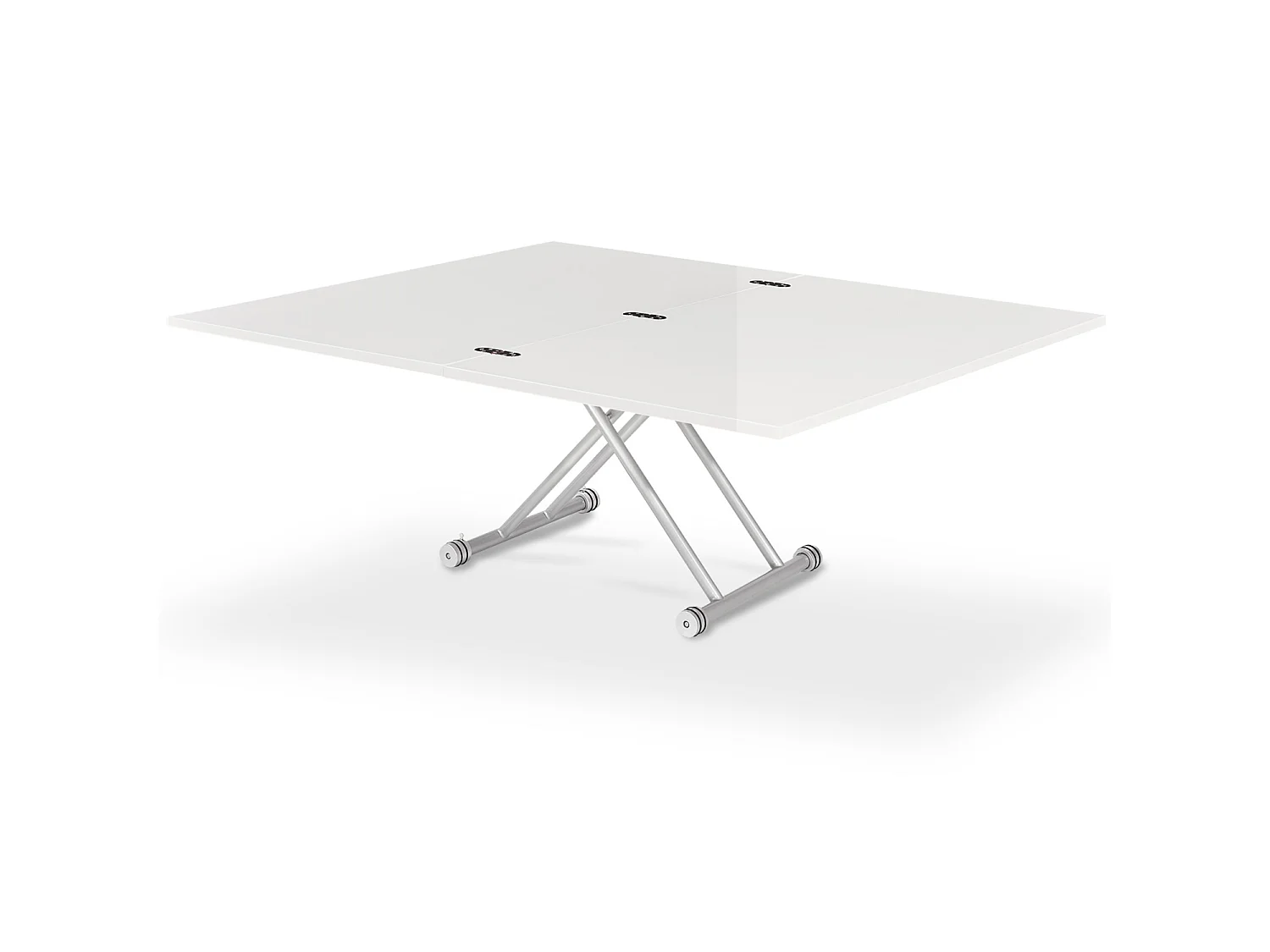 Table basse relevable Philadelphia XL Blanc laqué