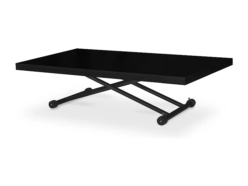 Table basse relevable Philadelphia XL Noir Carbone