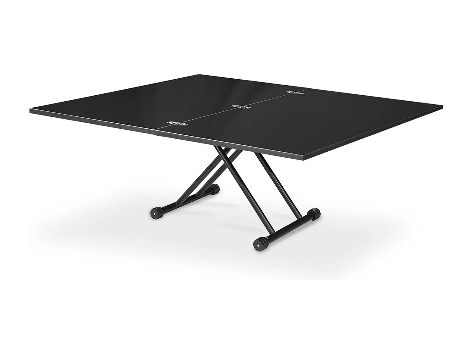 Table basse relevable Philadelphia XL Noir Carbone