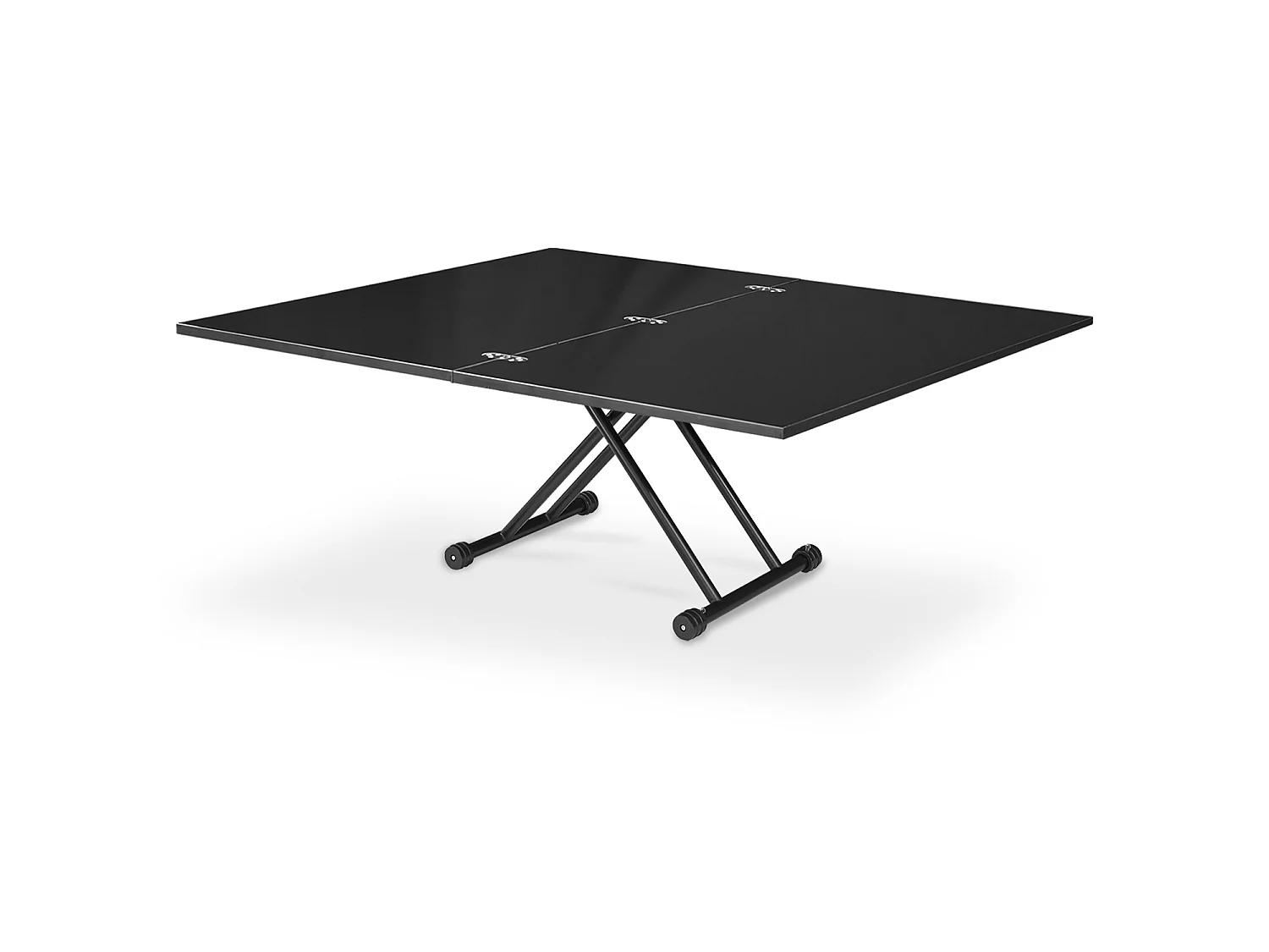 Table basse relevable Philadelphia XL Noir Carbone