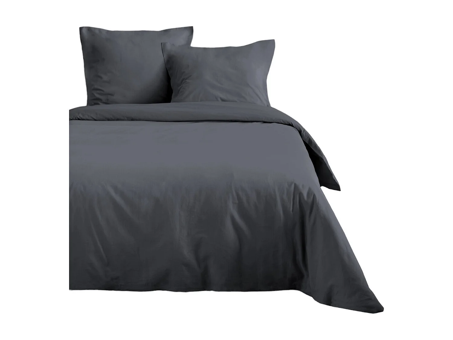 Housse de couette 200 x 200 cm uni Ardoise