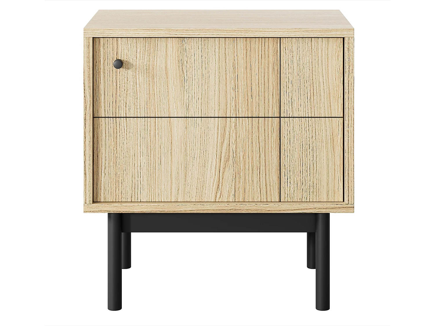 Table de chevet - 54 cm - aspect chêne - JAPANDIES