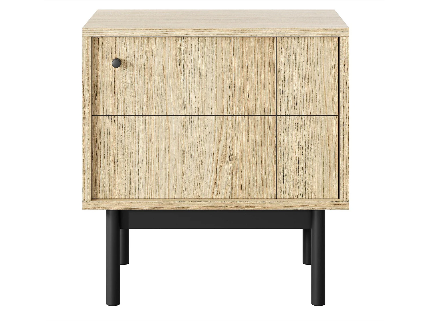 Table de chevet - 54 cm - aspect chêne - JAPANDIES