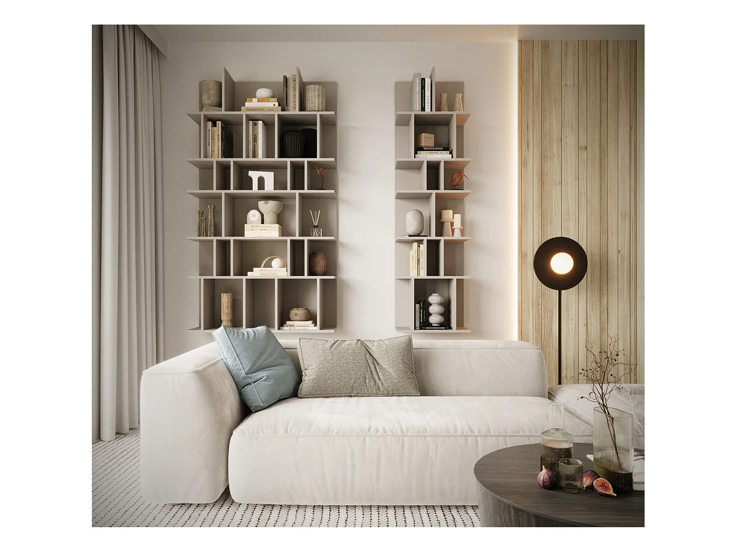 Wandregal - Greige - 50 cm - BEMMI