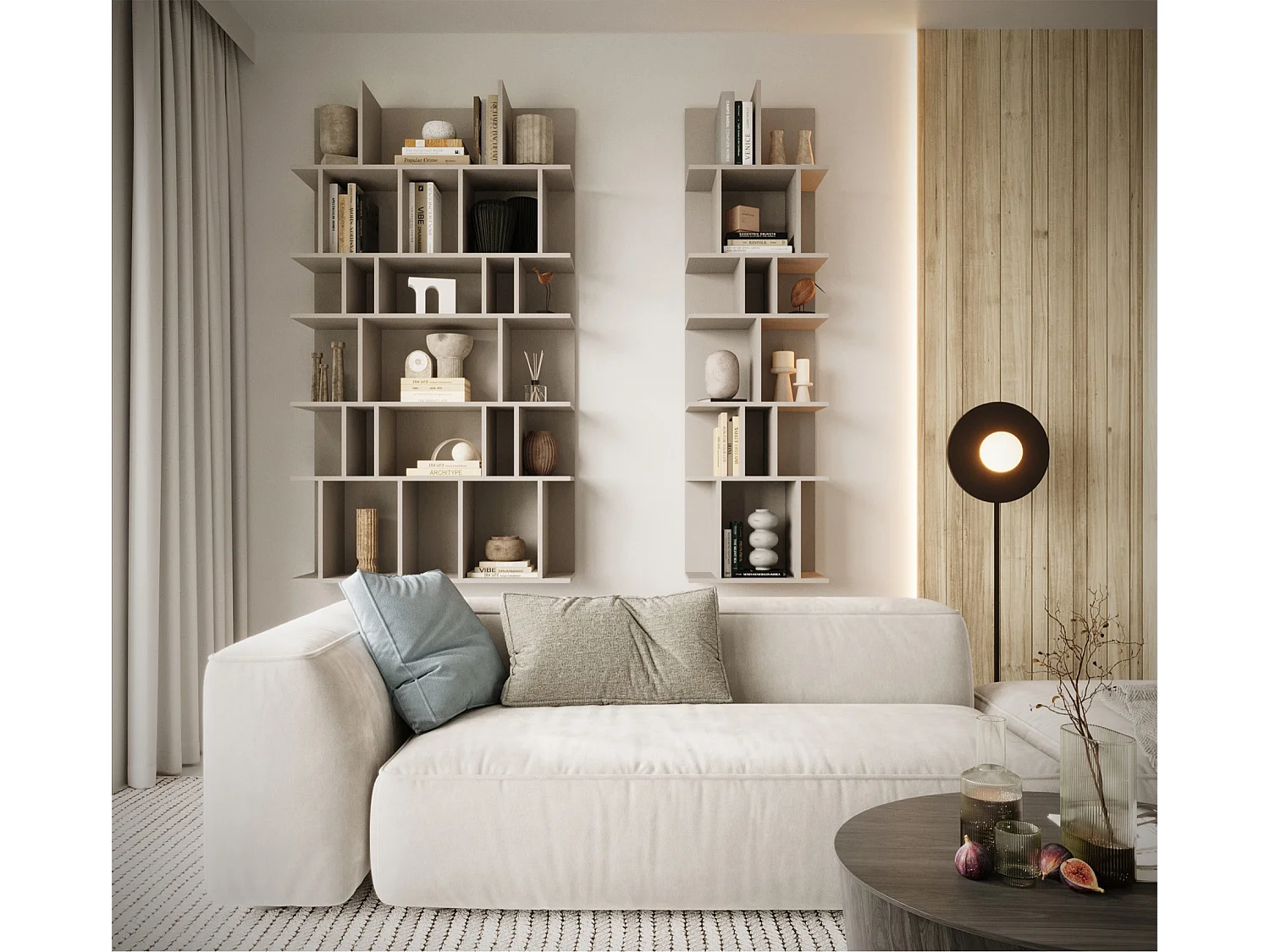 Wandplank - 50 cm - grijs - BEMMI