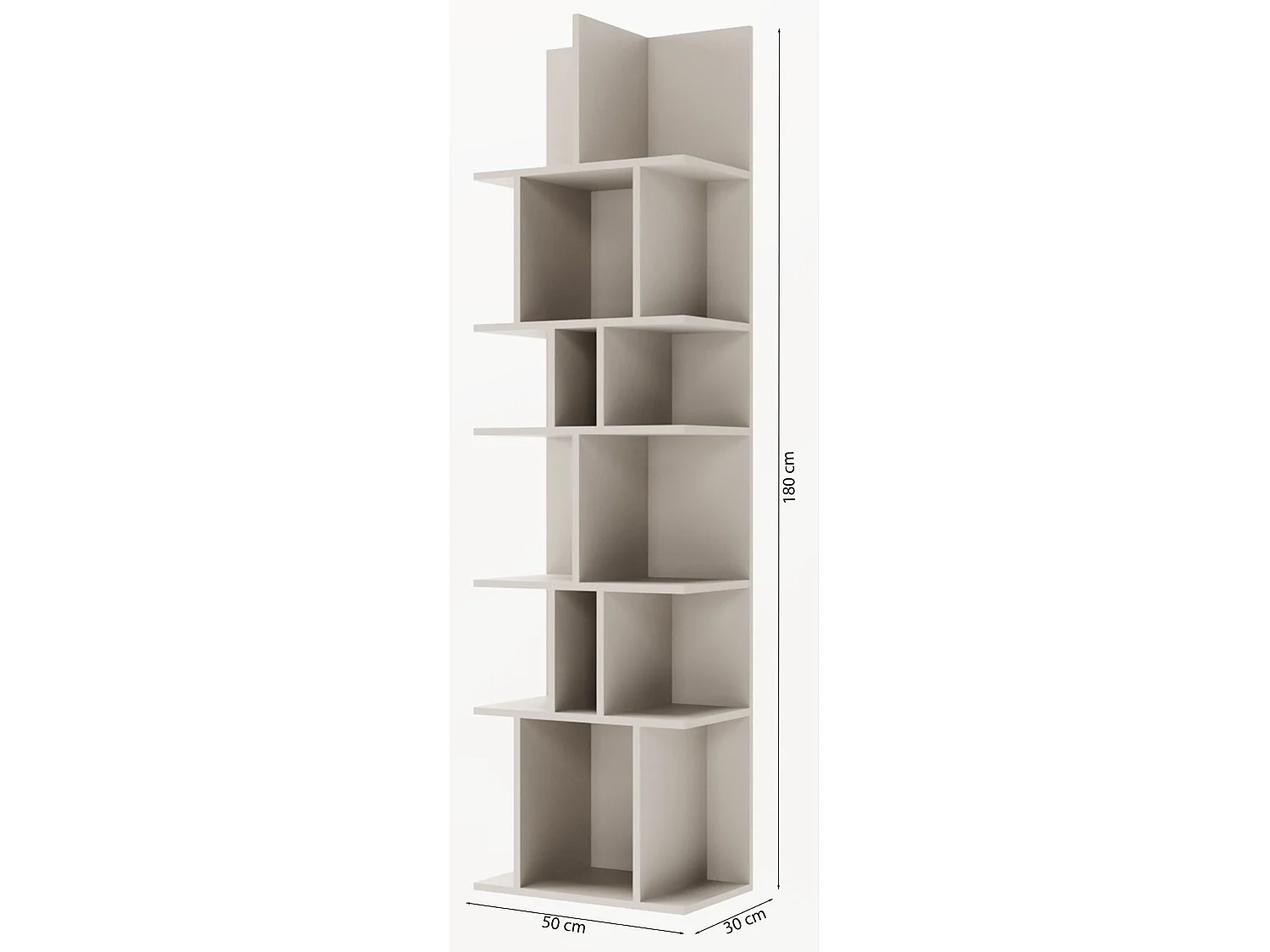 Wandplank - 50 cm - grijs - BEMMI