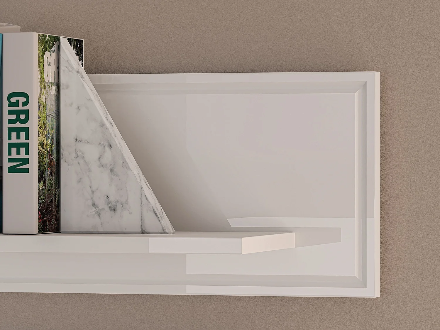 Mensola da parete - bianco - 120 cm - DARRBY