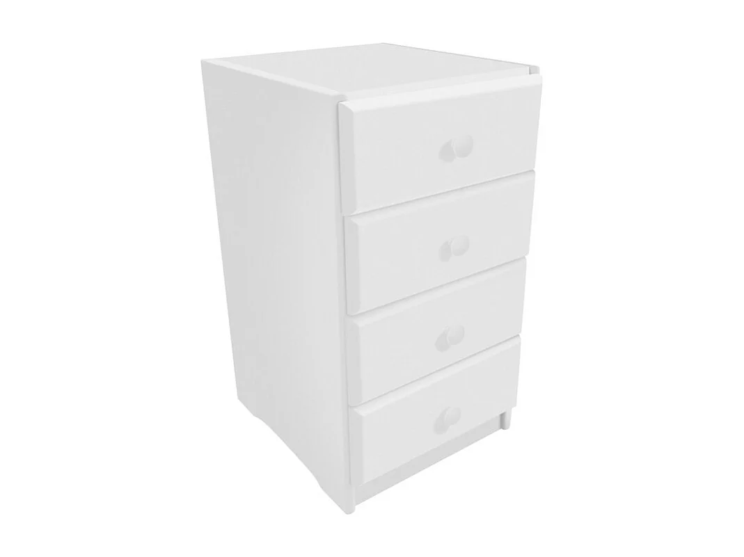 rangement sous-bureau à tiroirs - blanc uni