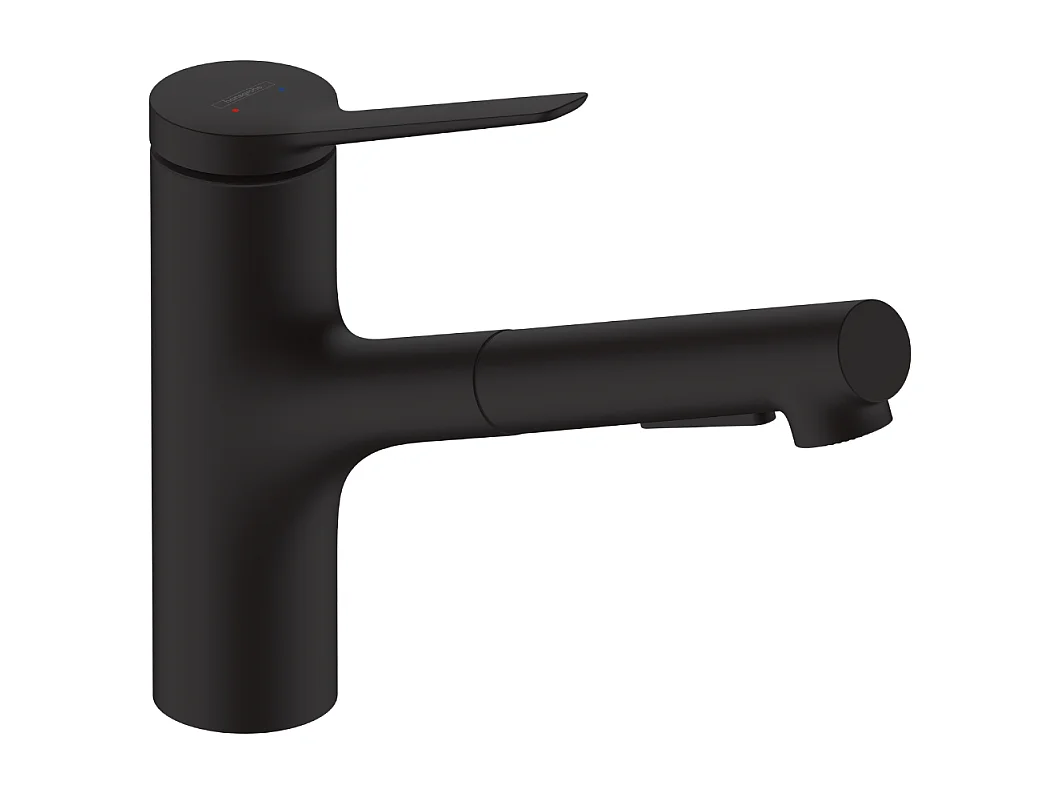 Robinet de cuisine avec douchette HANSGROHE Zesis M33 150 sBox 2 jets noir mat