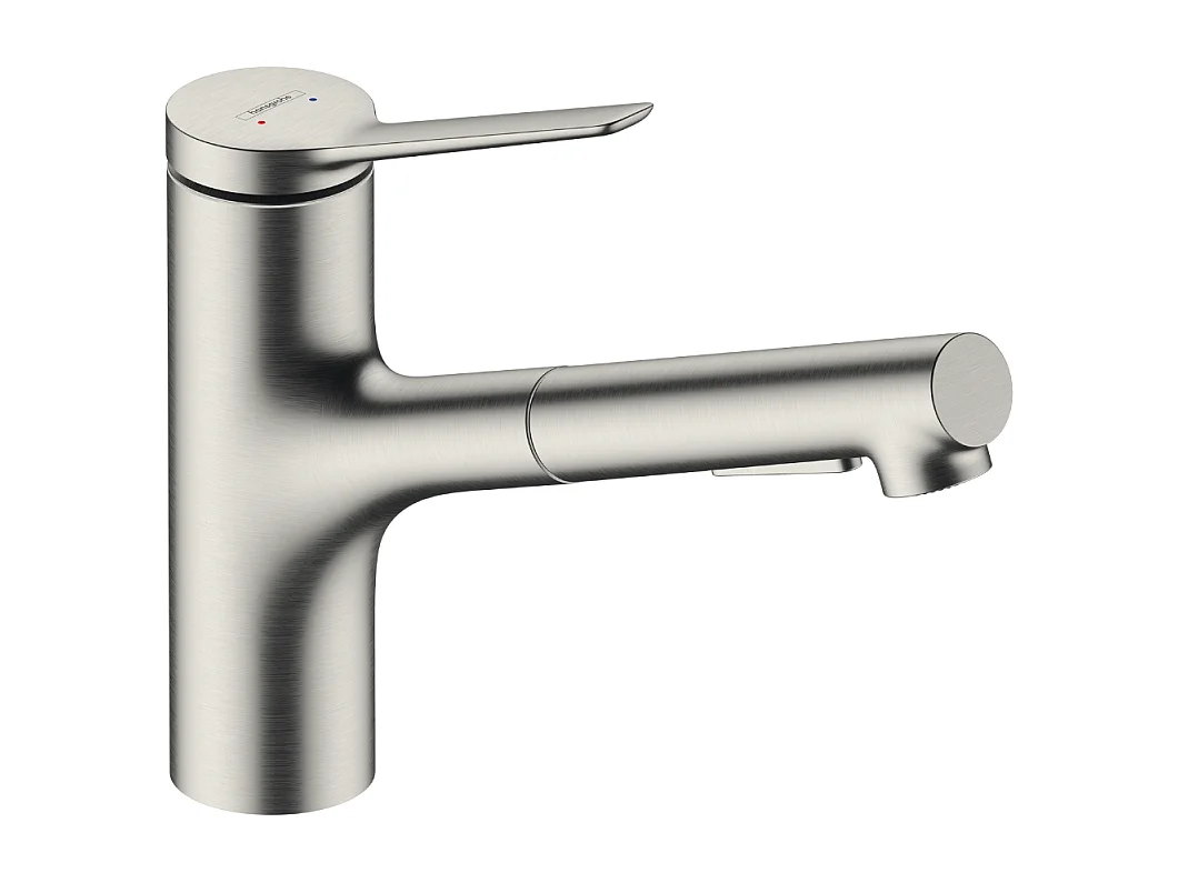 Grifo de cocina con ducha HANSGROHE Zesis M33 150 sBox 2 chorros aspecto acero inoxidable