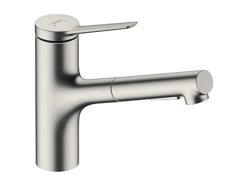 Grifo de cocina con ducha HANSGROHE Zesis M33 150 sBox 2 chorros aspecto acero inoxidable