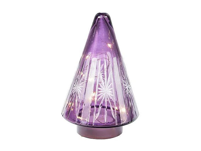 Sapin de Noël Led violet 15 cm