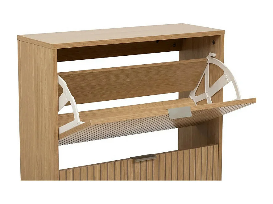 Range-Chaussures 3 Tiroirs "Tasso" 131cm Naturel