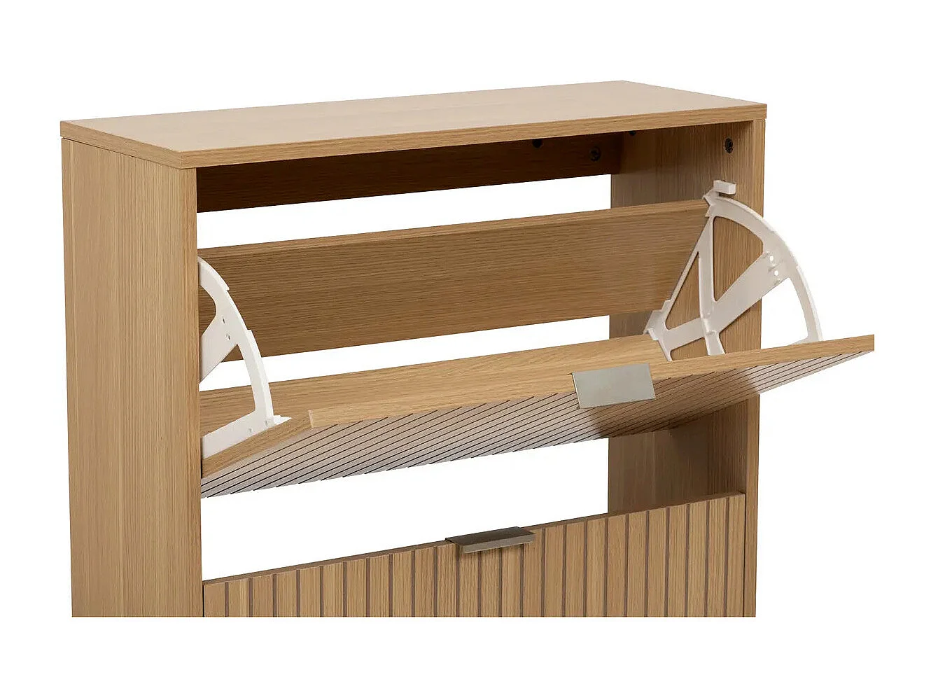 Range-Chaussures 3 Tiroirs "Tasso" 131cm Naturel