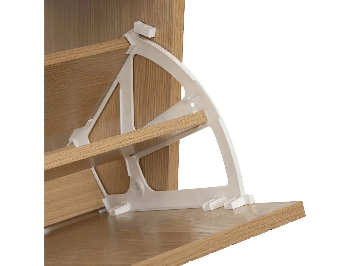 Range-Chaussures 3 Tiroirs "Tasso" 131cm Naturel