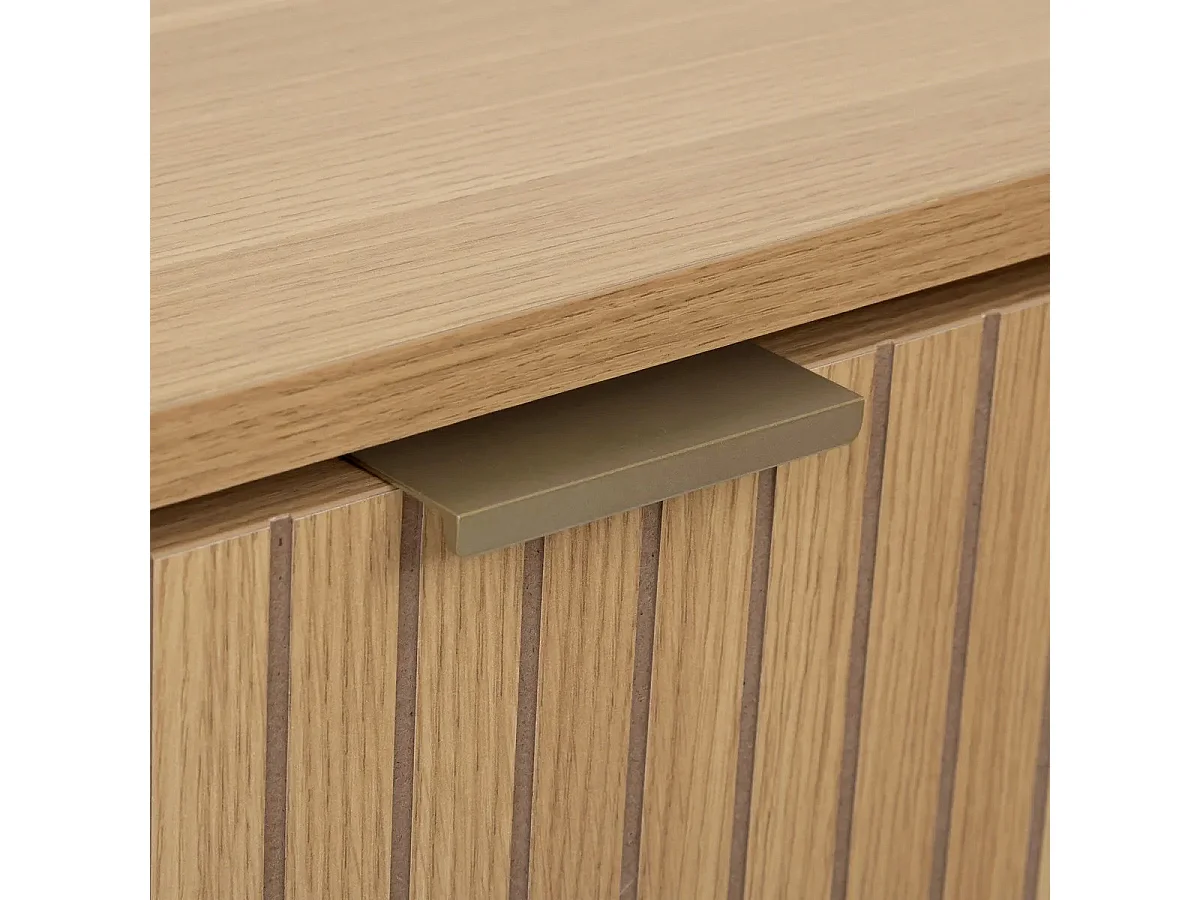 Range-Chaussures 3 Tiroirs "Tasso" 131cm Naturel