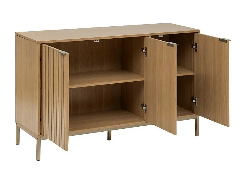 Buffet Bas 3 Portes "Tasso" 120cm Naturel