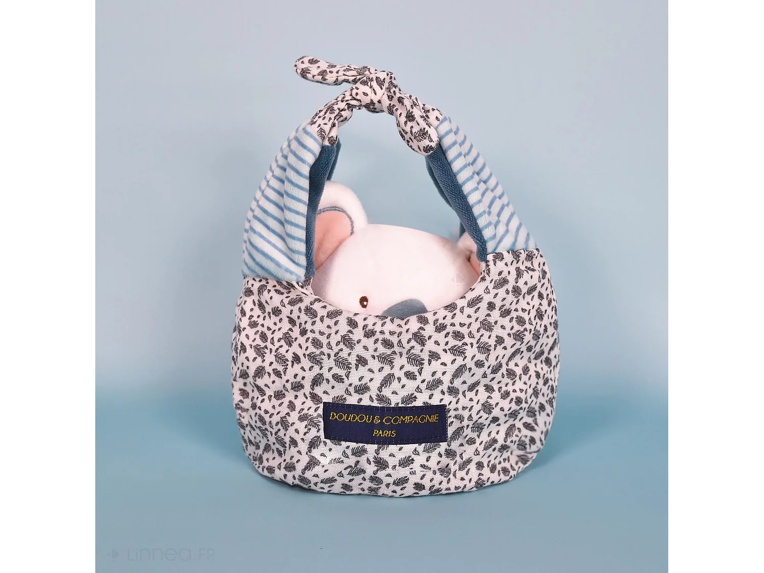 Doudou amusette 30 cm polyester collection LES PETITS FUTÉS koala bleu